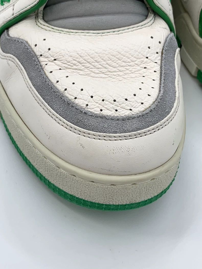 Louis Vuitton Louis Vuitton Lv Size 42 White and Green Leather Laced Casual Sports Sneakers Size US 8.5 / EU 41-42 - 9 Thumbnail