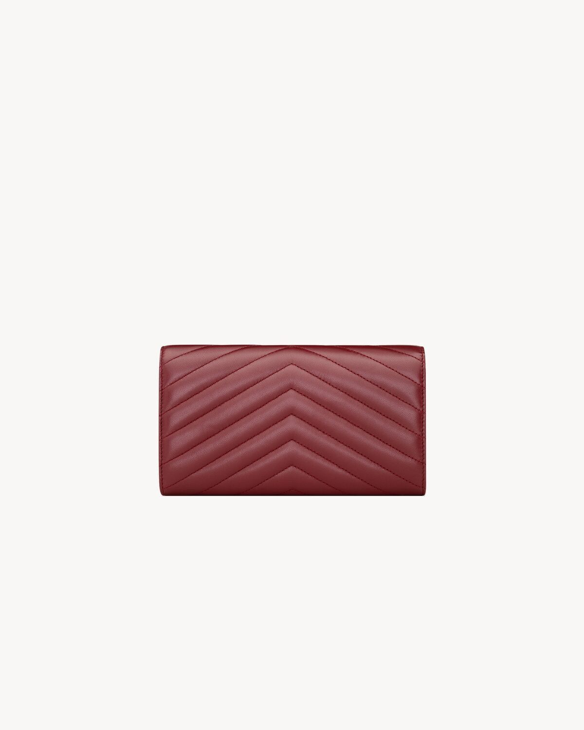Cassandre Large Flap Wallet add a chain and wear like a bag