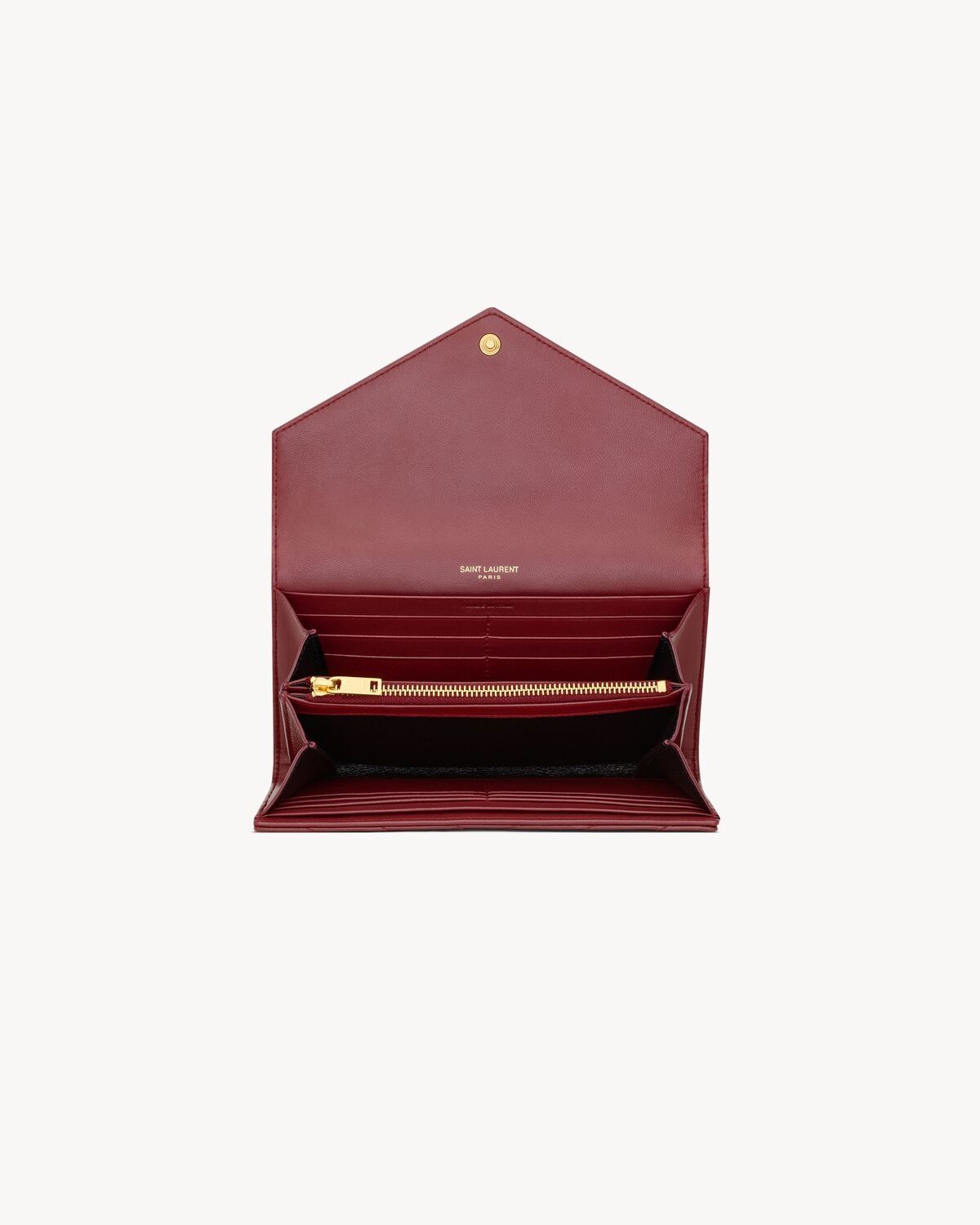 Cassandre Large Flap Wallet add a chain and wear like a bag