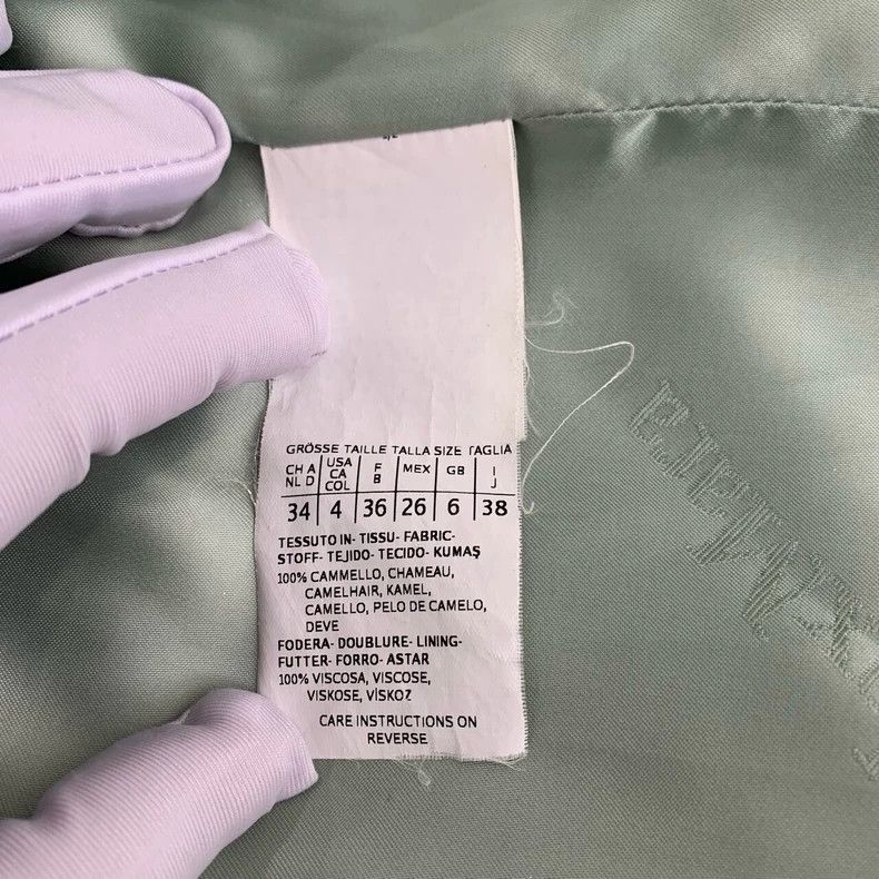 Max Mara Maxmara Light Blue Hooded Wool Coat Jacket Size US S / EU 44-46 / 1 - 6 Thumbnail