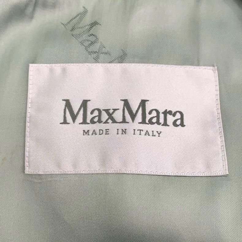 Max Mara Maxmara Light Blue Hooded Wool Coat Jacket Size US S / EU 44-46 / 1 - 5 Thumbnail