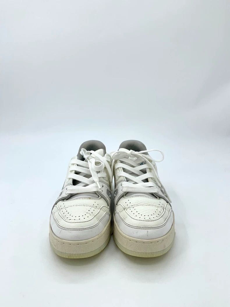 Louis Vuitton Louis Vuitton Lv Louis Vuitton Trainer Size 38 White Round Toe Laced Board Shoes Size US 5.5 / EU 38 - 3 Thumbnail
