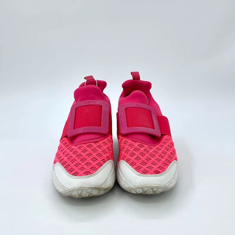 Roger Vivier Roger Vivier rv Size 38 Pink Mesh Sports Shoes Size US 5.5 / EU 38 - 3 Thumbnail