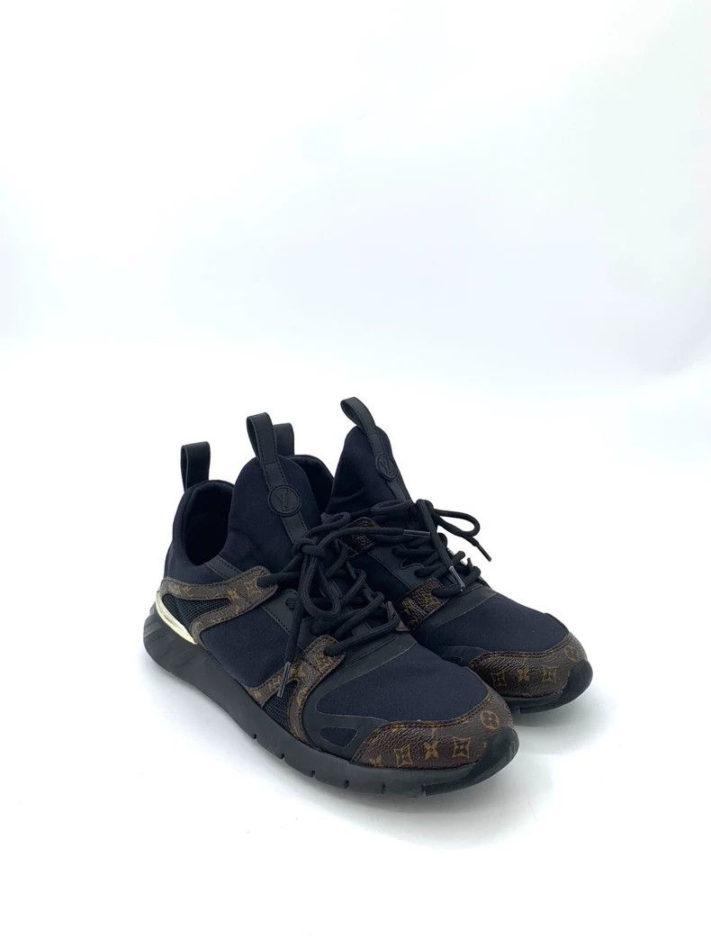 Louis Vuitton Louis Vuitton lv Louis Vuitton Size 38 Black Brown Mesh Patch Laced Casual Sports Shoes Size US 6 / EU 39 - 2 Thumbnail