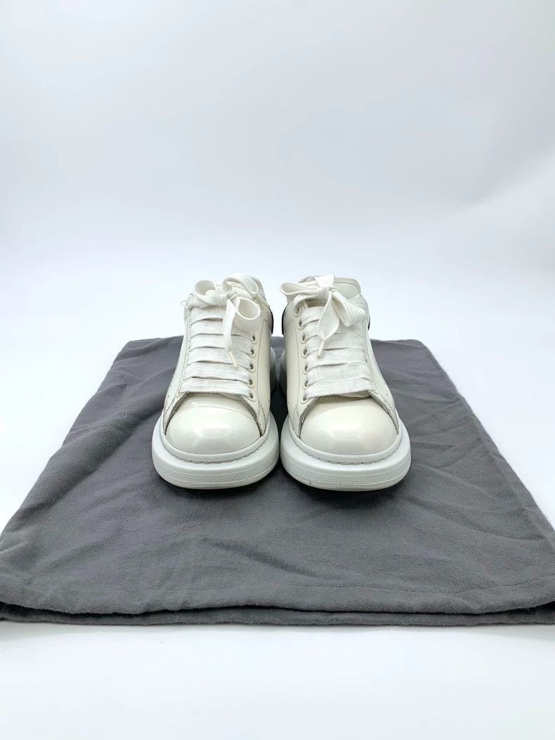 Alexander McQueen Alexander McQueen Alexander McQueen Size 38 White Thick Sole Leather Laced Casual Sports Shoes Size US 5.5 / EU 38 - 8 Thumbnail