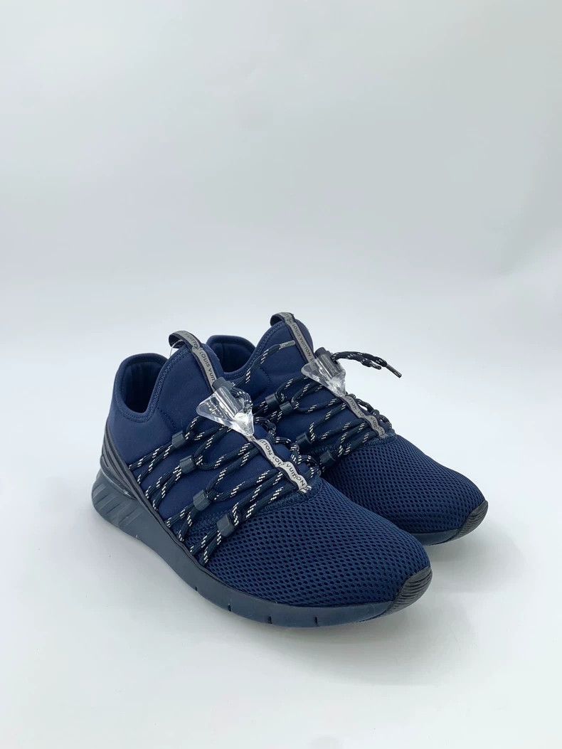 Louis Vuitton Louis Vuitton Lv Louis Vuitton Size 39.5 Dark Blue Laced Knit Casual Sports Shoes Size US 8 / IT 38 - 2 Thumbnail