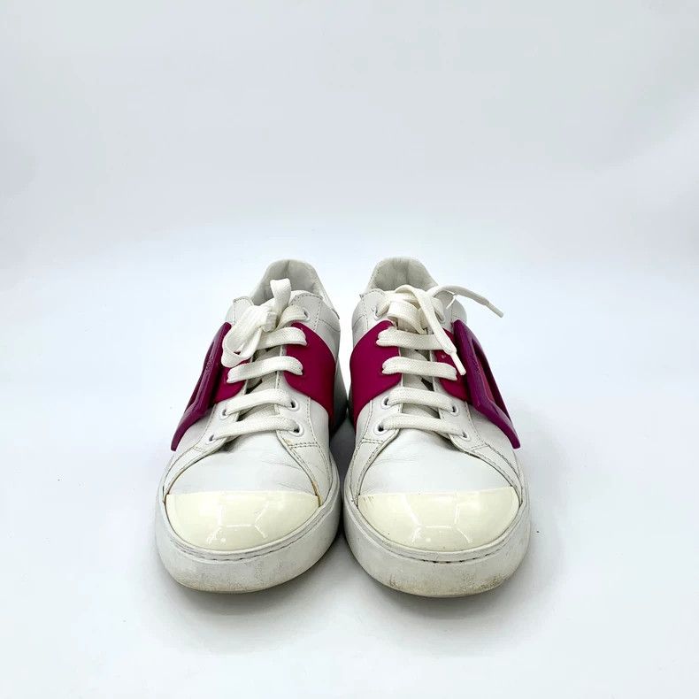 Roger Vivier Roger Vivier RV Size 38 White Decoration Laced Casual Sports Shoes Size US 5.5 / EU 38 - 3 Thumbnail