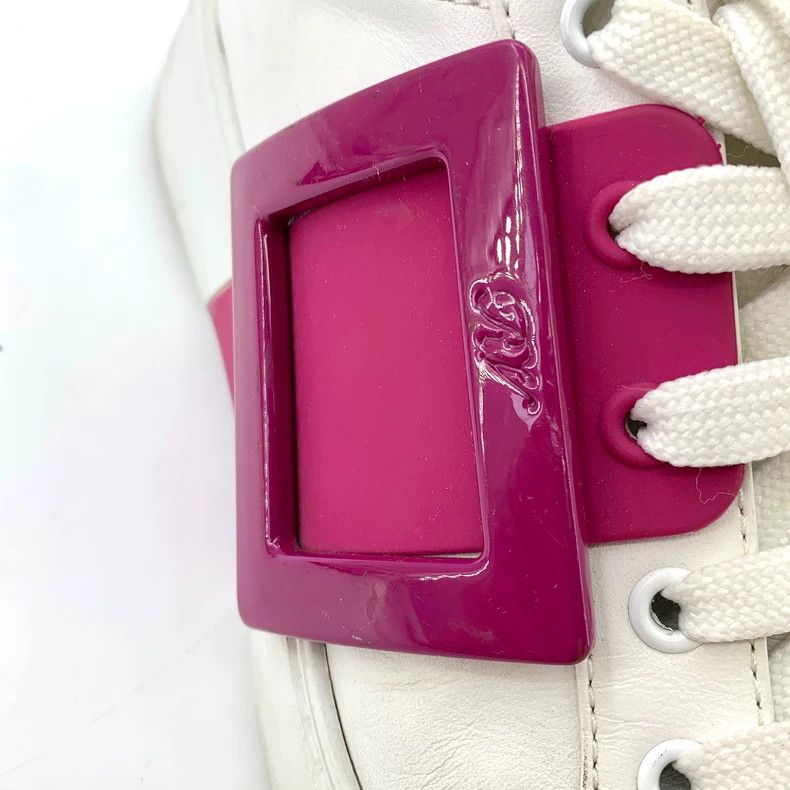 Roger Vivier Roger Vivier RV Size 38 White Decoration Laced Casual Sports Shoes Size US 5.5 / EU 38 - 6 Thumbnail