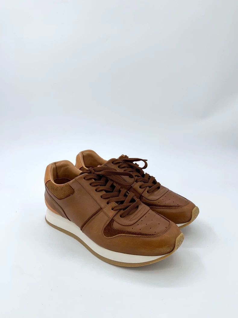 Alexander McQueen Louis Vuitton Lv Louis Vuitton Size 39.5 Brown Leather Laced Casual Sports Shoes Size US 8 / IT 38 - 2 Thumbnail