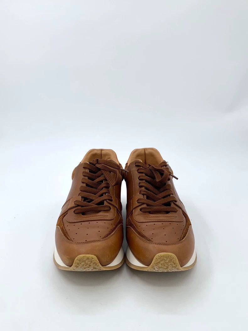 Alexander McQueen Louis Vuitton Lv Louis Vuitton Size 39.5 Brown Leather Laced Casual Sports Shoes Size US 8 / IT 38 - 3 Thumbnail