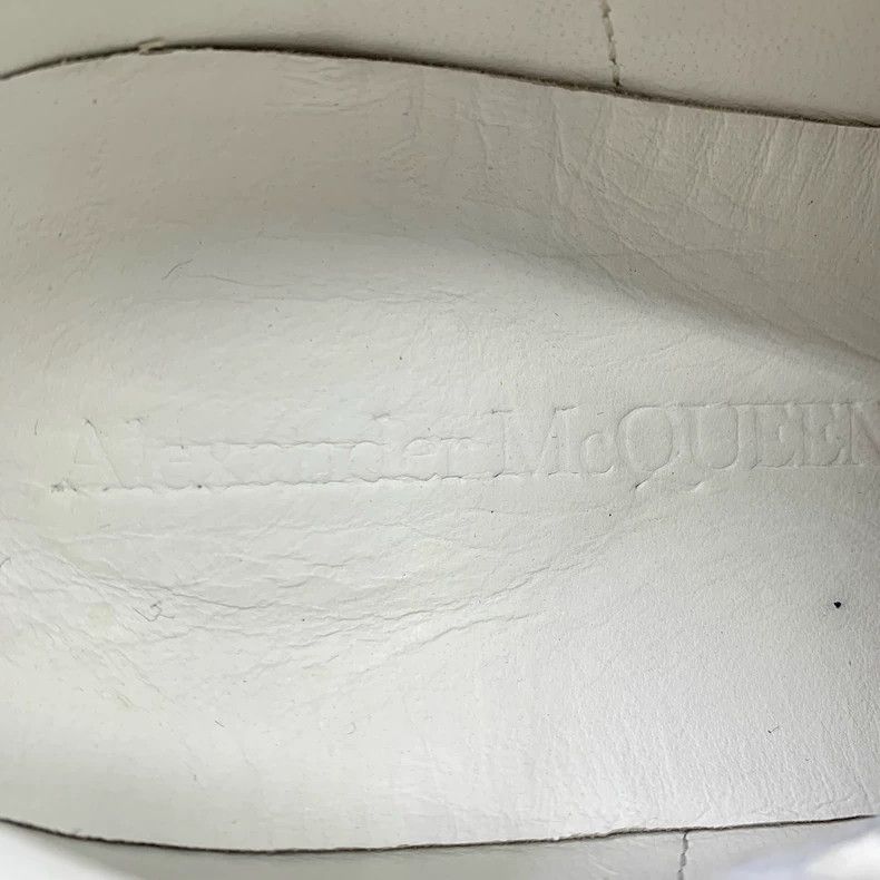 Alexander McQueen Alexander McQueen White lace-up thick-soled leather casual sneakers, size 38 Size US 5.5 / EU 38 - 7 Thumbnail