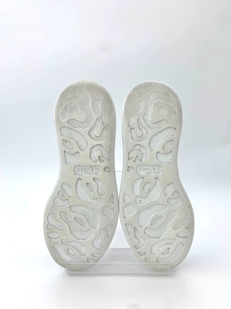 Alexander McQueen Alexander McQueen White with pink tail thick-soled lace-up casual sports shoes, size 37 Size US 6 / IT 36 - 5 Thumbnail