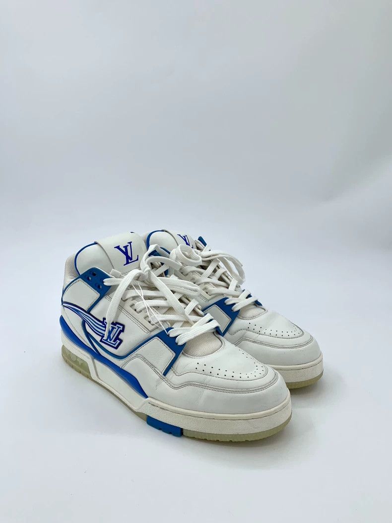 Louis Vuitton Louis Vuitton Trainer Blue and white color lace-up sports shoes, size 42 Size US 8.5 / EU 41-42 - 2 Thumbnail