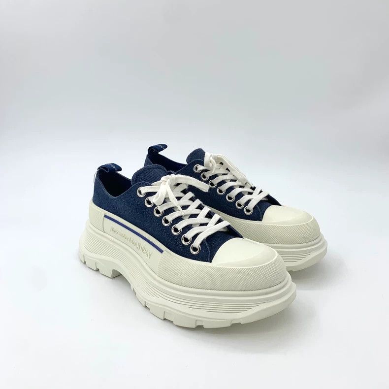Alexander McQueen Alexander McQueen Blue color block thick-soled lace-up casual shoes, size 38 Size US 5.5 / EU 38 - 2 Thumbnail