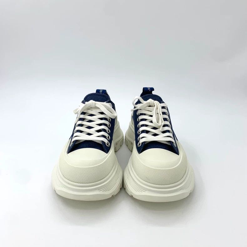 Alexander McQueen Alexander McQueen Blue color block thick-soled lace-up casual shoes, size 38 Size US 5.5 / EU 38 - 3 Thumbnail