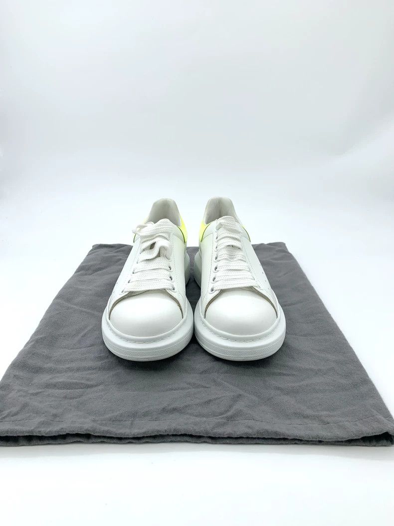 Alexander McQueen Alexander McQueen White fluorescent yellow tail thick-soled lace-up casual shoes, size 38 Size US 5.5 / EU 38 - 8 Thumbnail