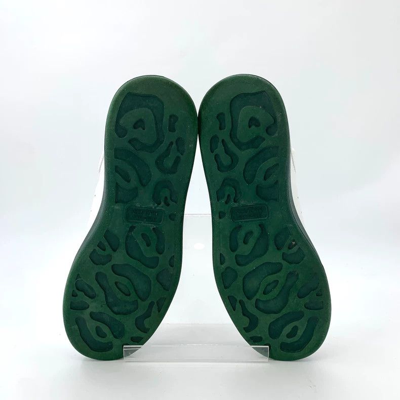 Alexander McQueen Size 40 White Laced Low-Top Thick Sole Leather