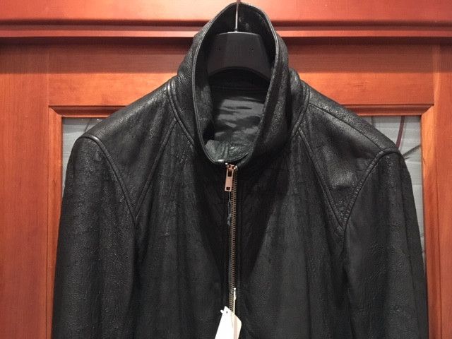 Rick owens intarsia leather jacket deals
