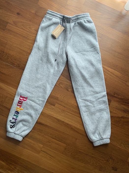 Burberry Burberry Rainbow Embroidered Logo Sweatpants | Grailed