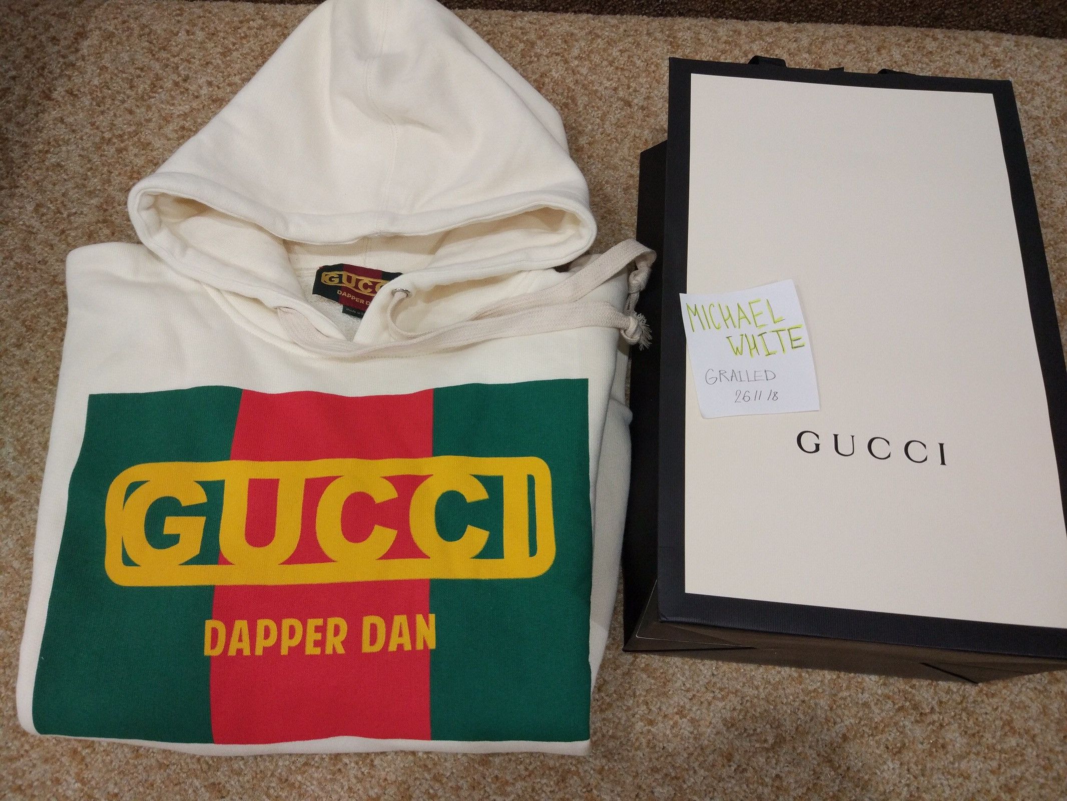 Gucci dapper dan hoodie white best sale