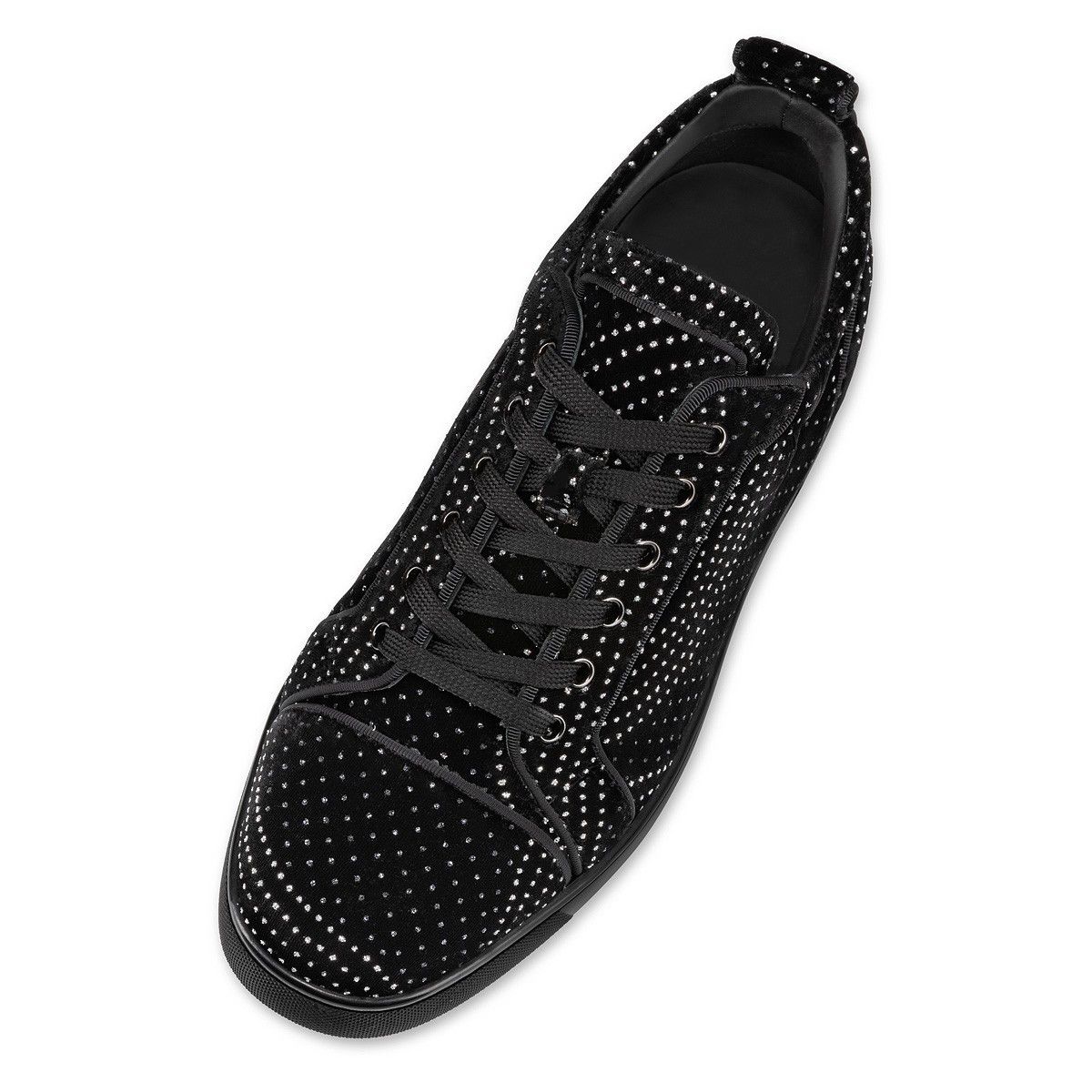 Christian Louboutin Louis Junior Orlato Velvet River Crystal Black Size US 9 / EU 42 - 6 Thumbnail