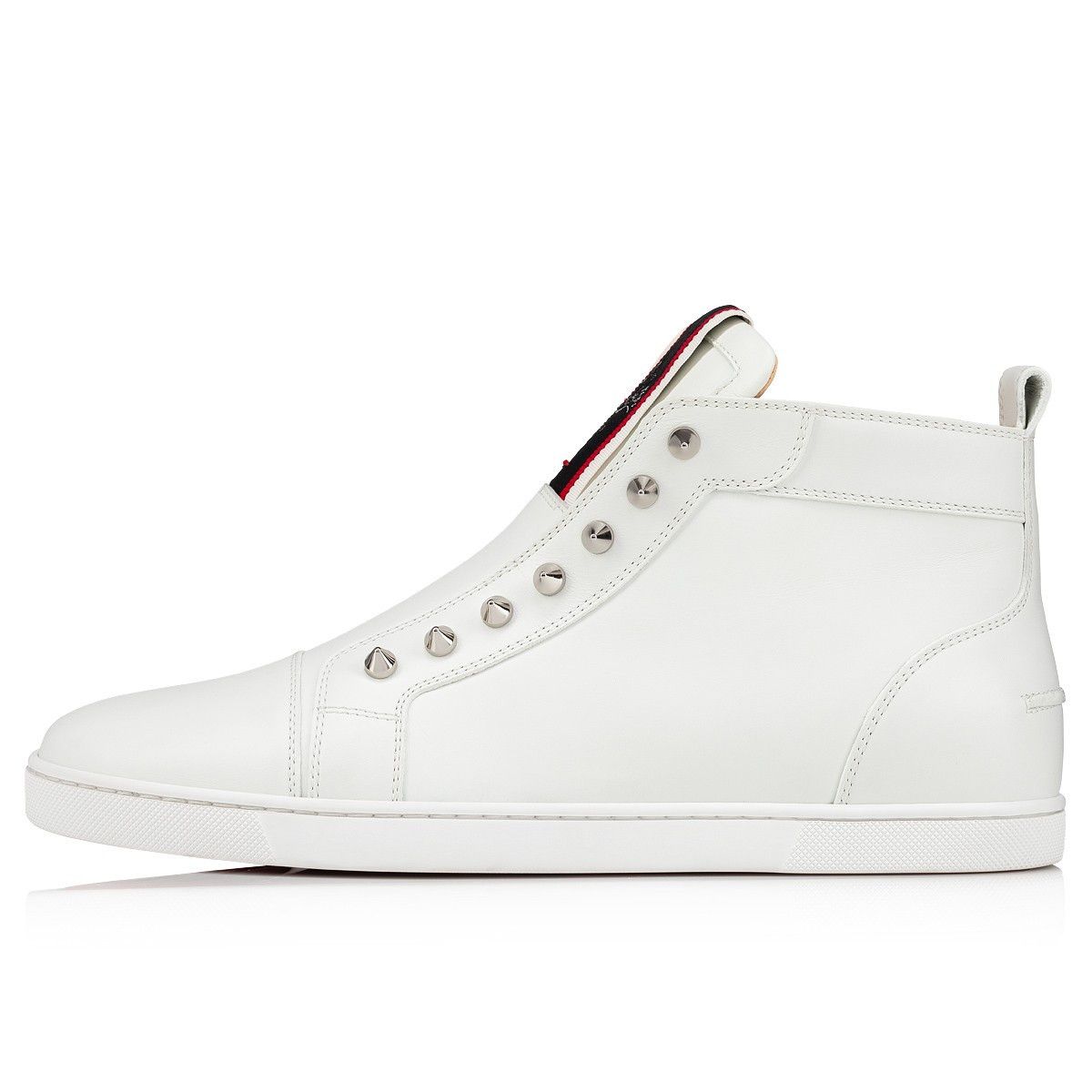Christian Louboutin F.A.V Fique A Vontade Mid Cut White Size US 8 / EU 41 - 4 Thumbnail