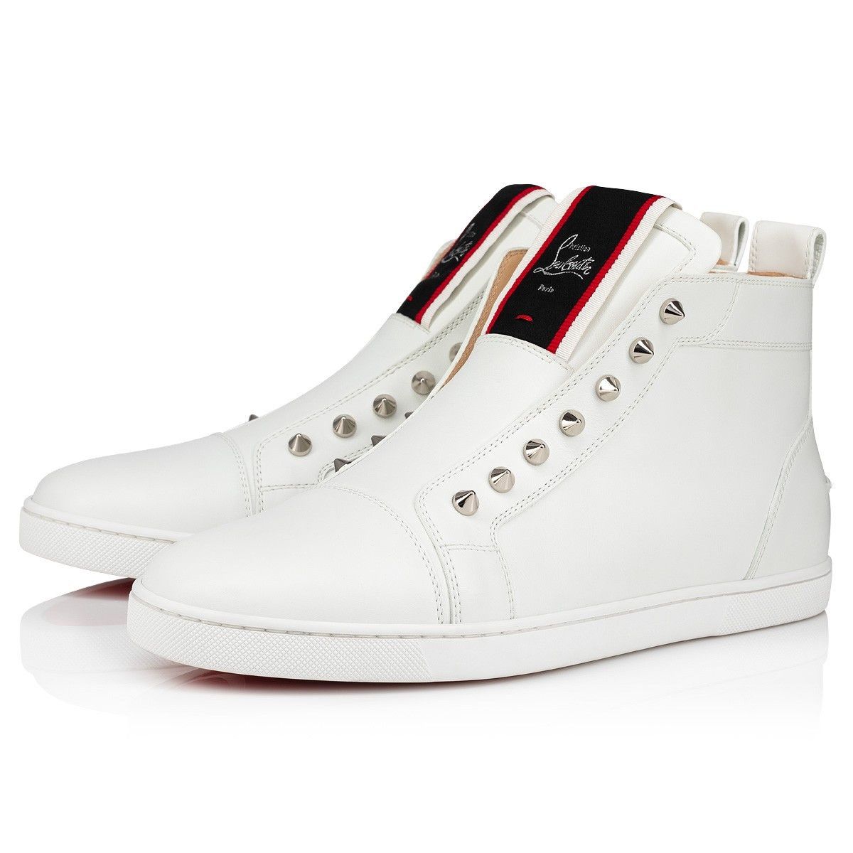 Christian Louboutin F.A.V Fique A Vontade Mid Cut White Size US 8 / EU 41 - 3 Thumbnail