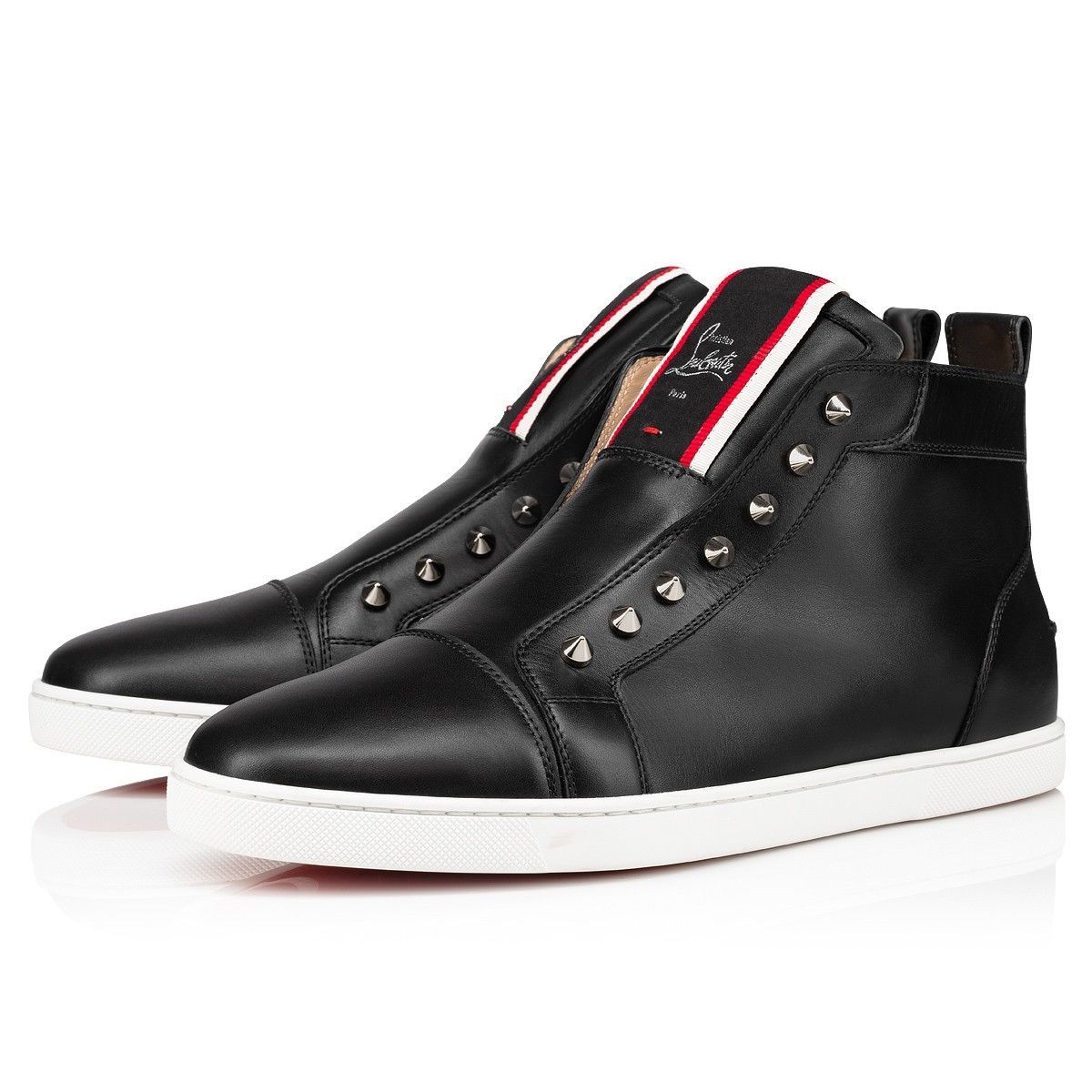 Christian Louboutin F.A.V Fique A Vontade Mid Cut Black Size US 12 / EU 45 - 2 Thumbnail