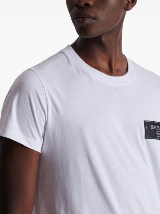 Balmain BALMAIN Men T-Shirts EH1EF000BC91 0FA White Size US L / EU 52-54 / 3 - 4 Thumbnail