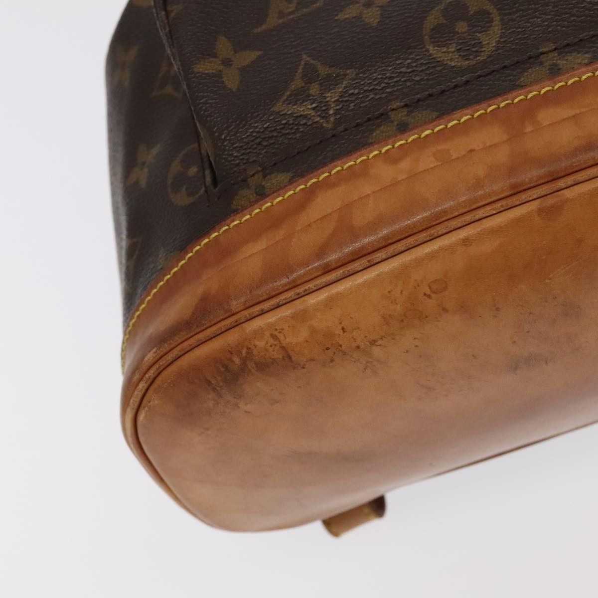 Louis Vuitton Montsouris Mm Brown Canvas Backpack Bag (Pre-Owned) Size ONE SIZE - 11 Thumbnail