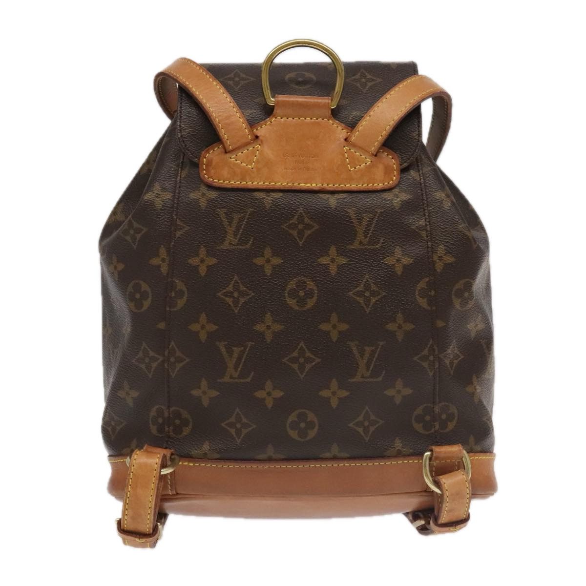 Louis Vuitton Montsouris Mm Brown Canvas Backpack Bag (Pre-Owned) Size ONE SIZE - 2 Thumbnail