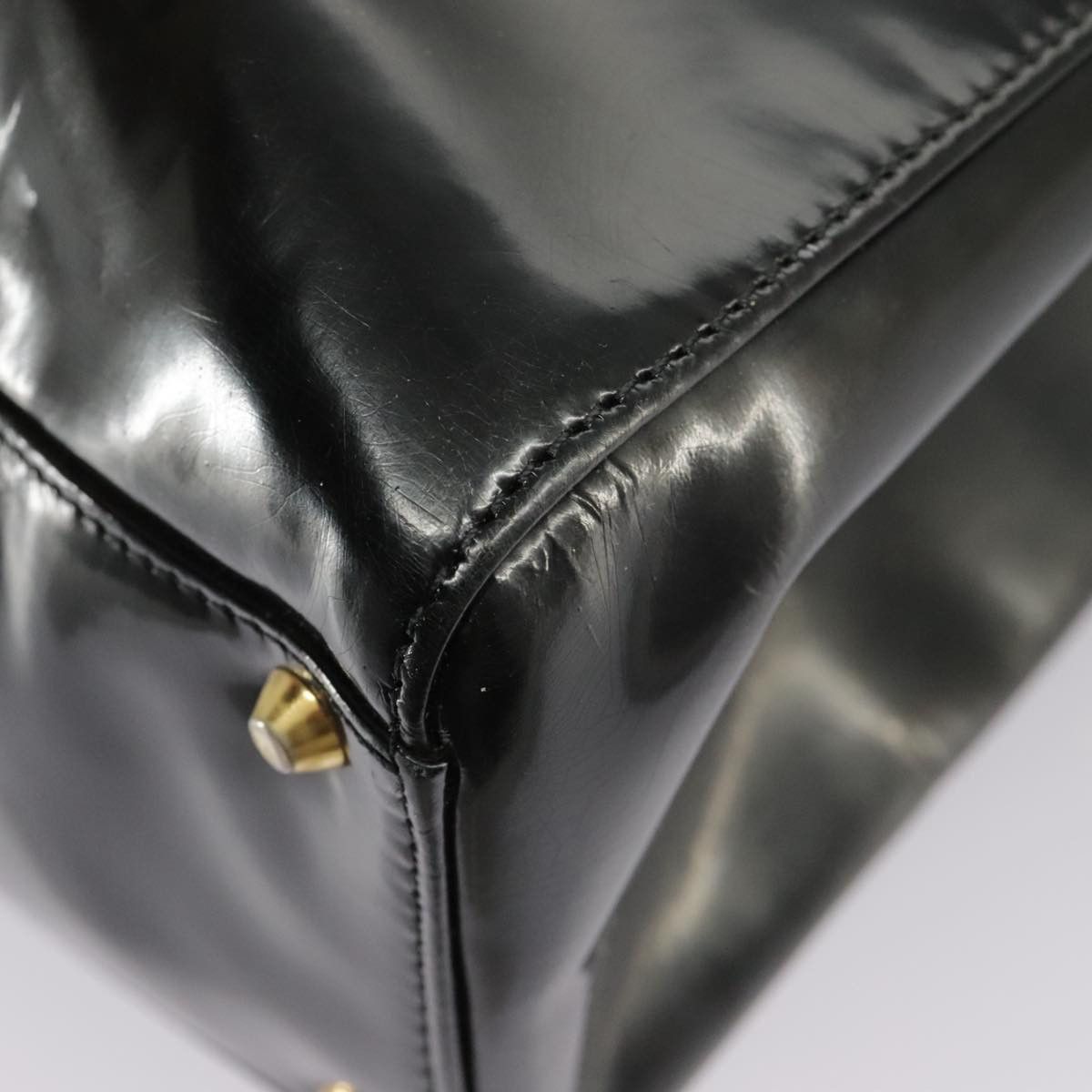 Dior Black Patent Leather Handbag (Pre-Owned) Size ONE SIZE - 10 Thumbnail