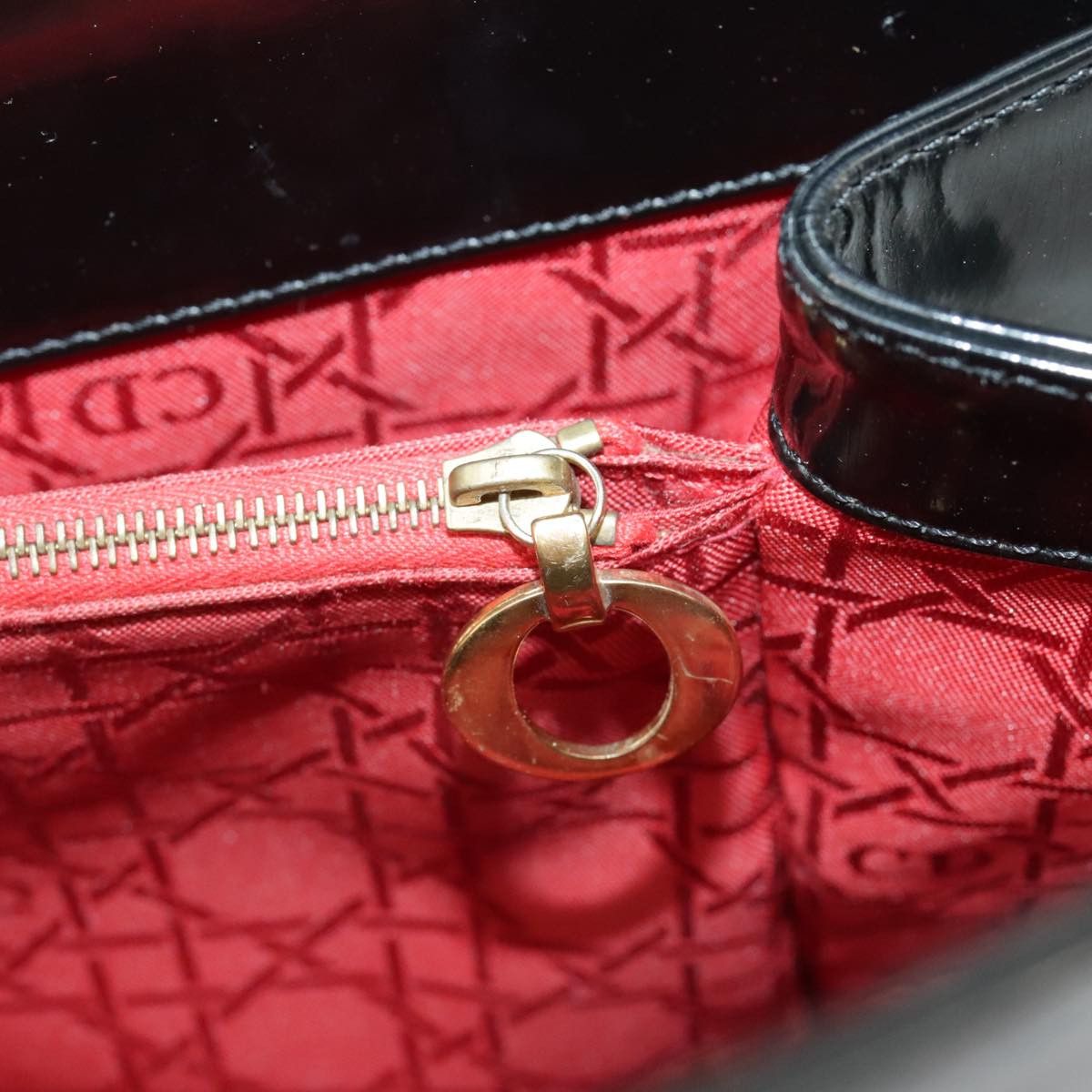 Dior Black Patent Leather Handbag (Pre-Owned) Size ONE SIZE - 12 Thumbnail