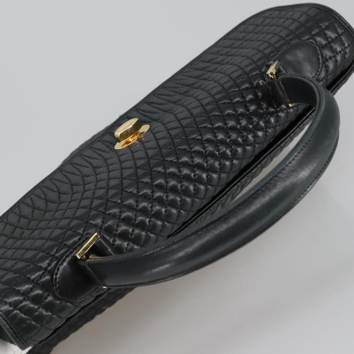Bally Black Leather Handbag (Pre-Owned) Size ONE SIZE - 5 Thumbnail