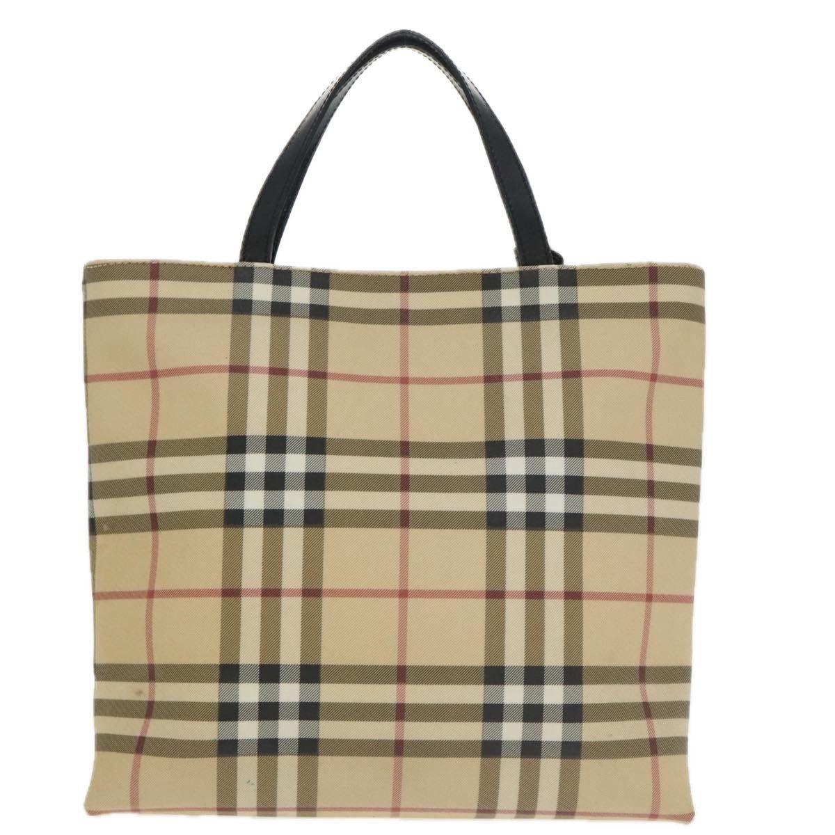 Burberry Nova Check Beige Canvas Handbag (Pre-Owned) Size ONE SIZE - 2 Thumbnail