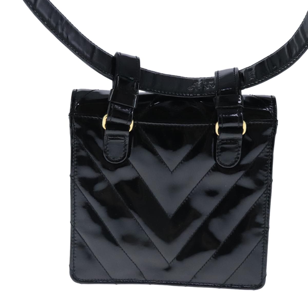 Chanel Cc Black Patent Leather Shoulder Bag (Pre-Owned) Size ONE SIZE - 2 Thumbnail