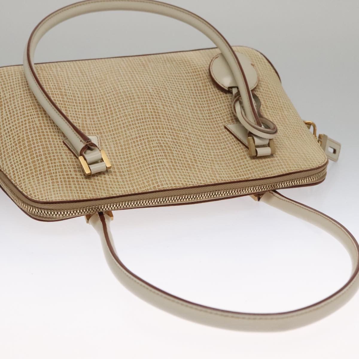 Salvatore Ferragamo Beige Leather Shoulder Bag (Pre-Owned) Size ONE SIZE - 12 Thumbnail