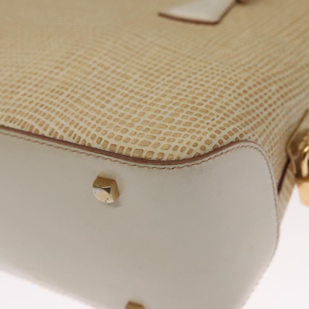 Salvatore Ferragamo Beige Leather Shoulder Bag (Pre-Owned) Size ONE SIZE - 16 Thumbnail
