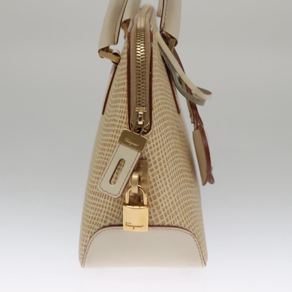 Salvatore Ferragamo Beige Leather Shoulder Bag (Pre-Owned) Size ONE SIZE - 11 Thumbnail
