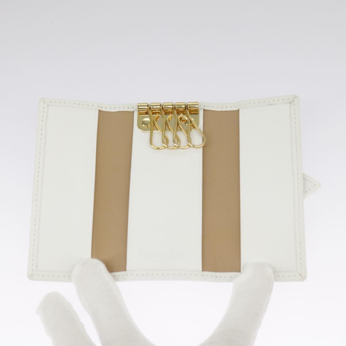 Dior Trotter White Canvas Wallet (Pre-Owned) Size ONE SIZE - 8 Thumbnail