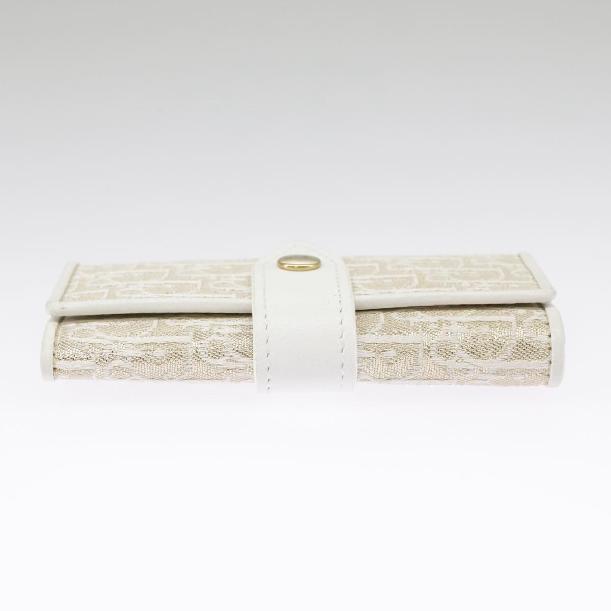 Dior Trotter White Canvas Wallet (Pre-Owned) Size ONE SIZE - 4 Thumbnail
