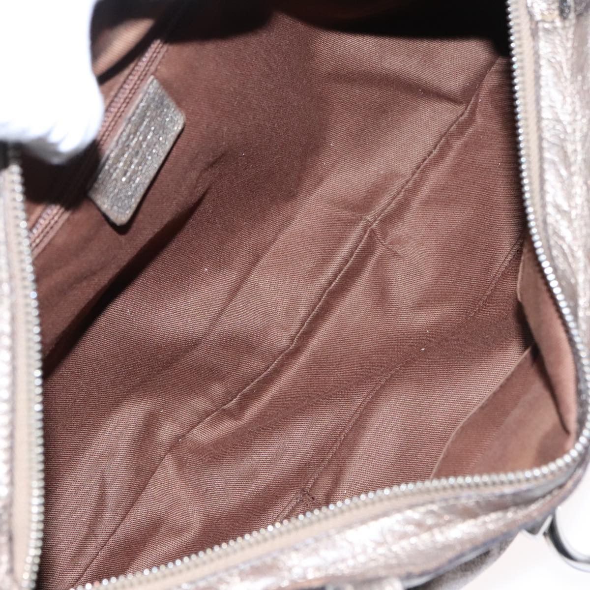 Salvatore Ferragamo Gancini Gold Leather Handbag (Pre-Owned) Size ONE SIZE - 13 Thumbnail