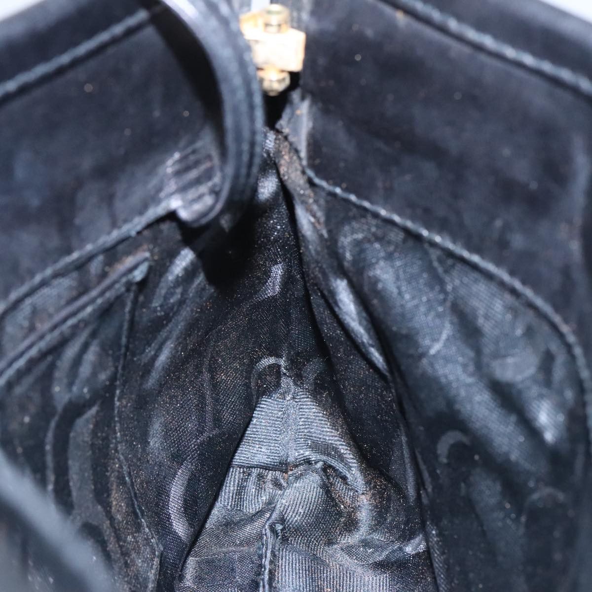 Salvatore Ferragamo Black Leather Shoulder Bag (Pre-Owned) Size ONE SIZE - 11 Thumbnail