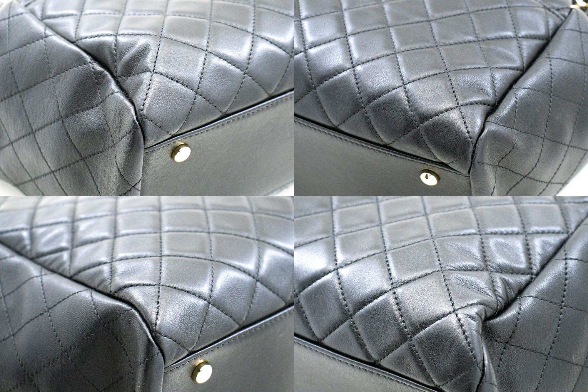 Chanel Drawstring Black Leather Shoulder Bag (Pre-Owned) Size ONE SIZE - 7 Thumbnail