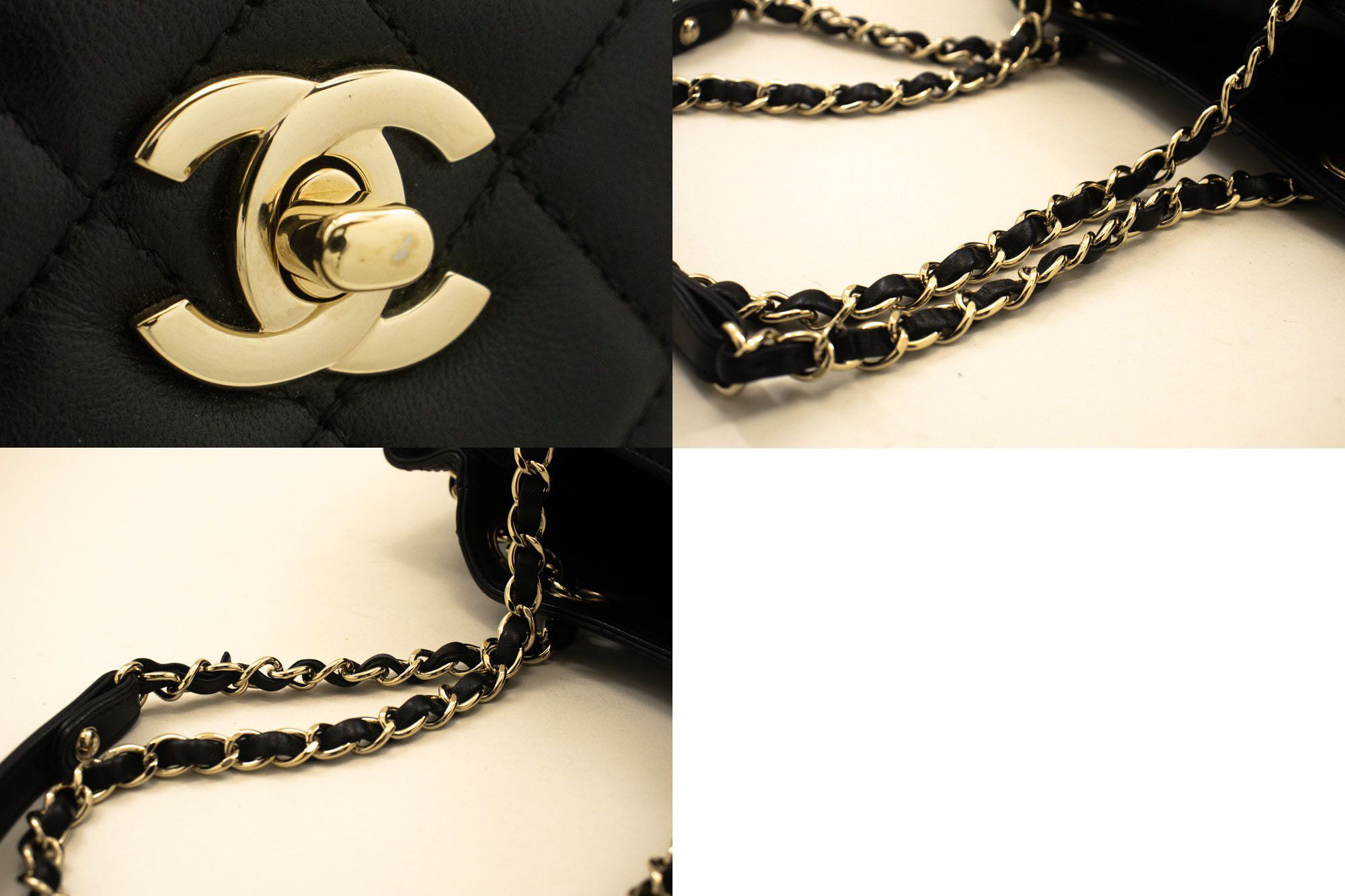 Chanel Drawstring Black Leather Shoulder Bag (Pre-Owned) Size ONE SIZE - 5 Thumbnail