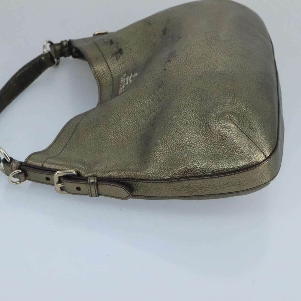 Prada Hobo Gold Leather Shoulder Bag (Pre-Owned) Size ONE SIZE - 11 Thumbnail