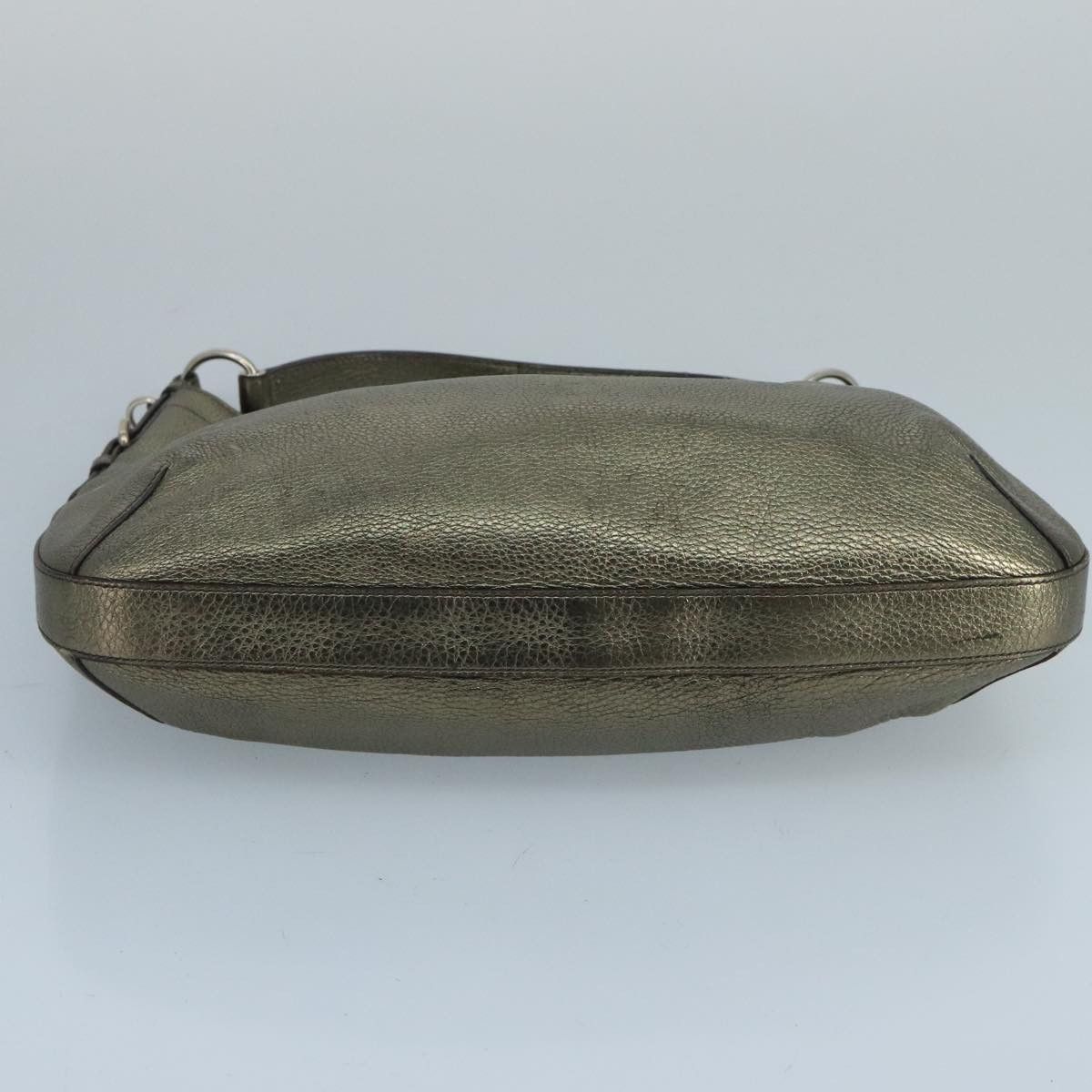 Prada Hobo Gold Leather Shoulder Bag (Pre-Owned) Size ONE SIZE - 5 Thumbnail