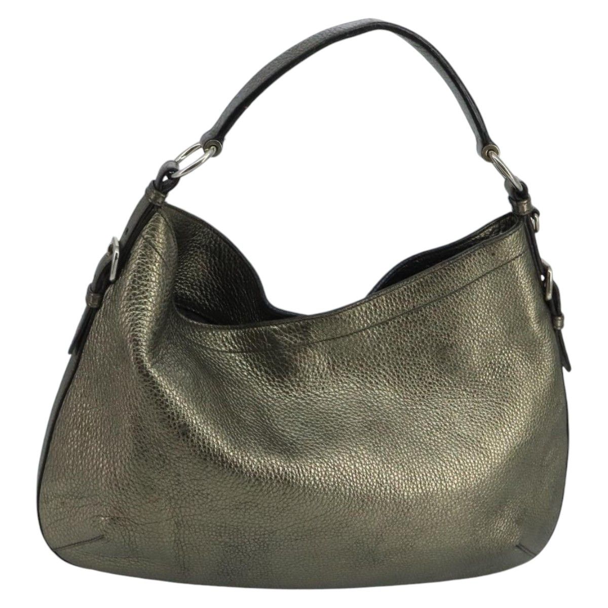 Prada Hobo Gold Leather Shoulder Bag (Pre-Owned) Size ONE SIZE - 2 Thumbnail