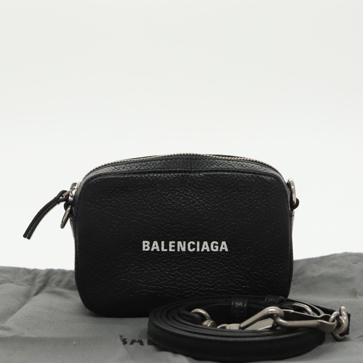 Balenciaga Camera Black Leather Shoulder Bag (Pre-Owned) Size ONE SIZE - 11 Thumbnail