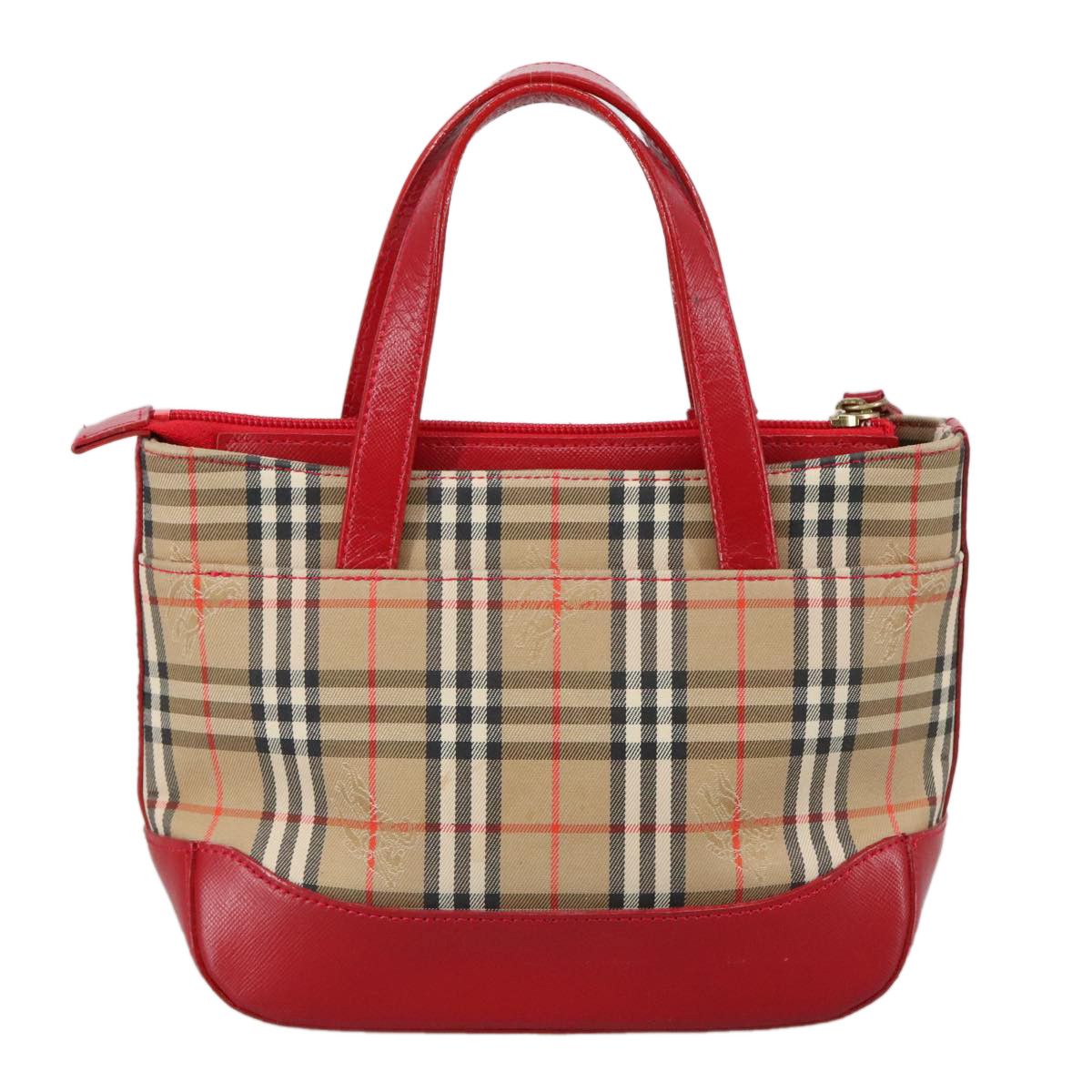 Burberry Nova Check Beige Canvas Handbag (Pre-Owned) Size ONE SIZE - 2 Thumbnail